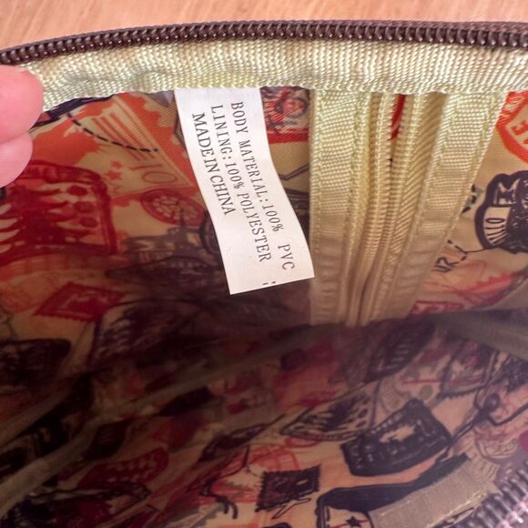 Samantha Brown Purple Croc Embossed Travel Organizer Case - Picture 5 of 6